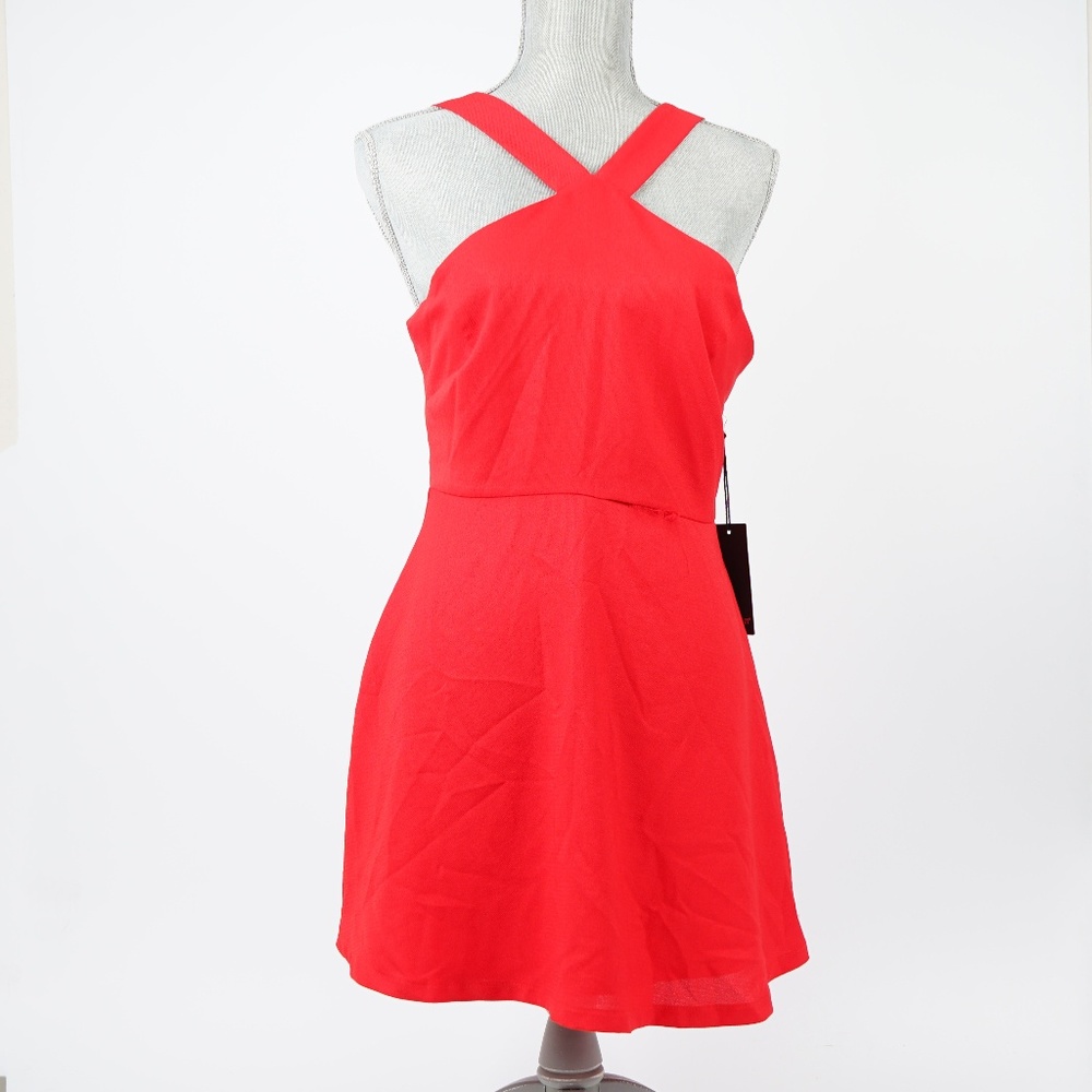 5/$25 - Forever 21 Red Cocktail Dress - Small Rip